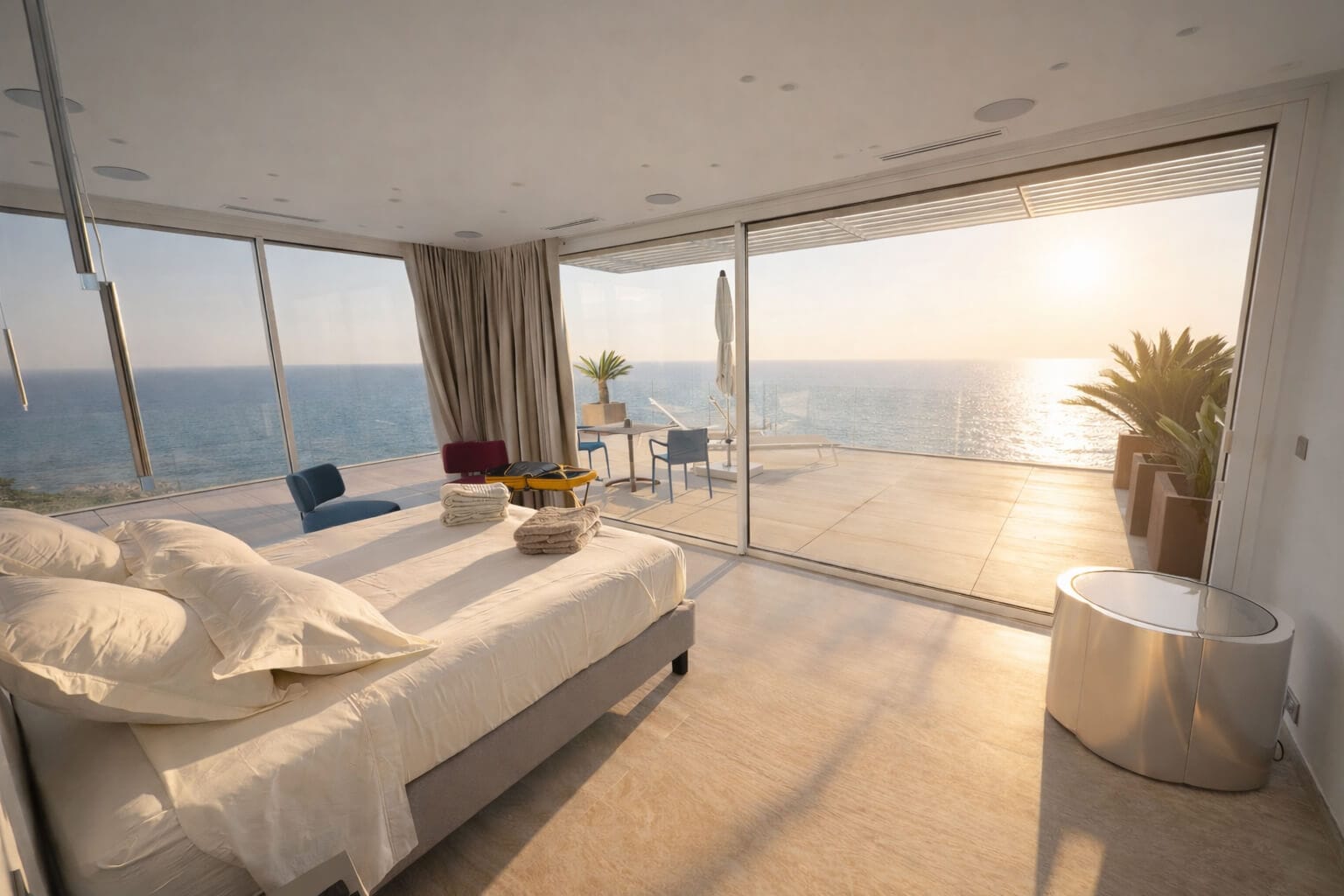 Master Suite Canella villa with view in Corsica